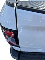 Back view of closed tailgate bg